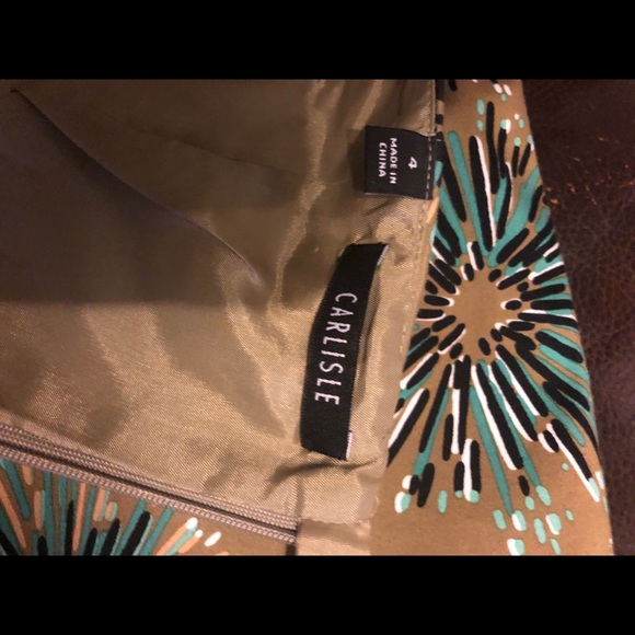 Carlisle Beaded Green and Tan Skirt - Picture 5 of 5